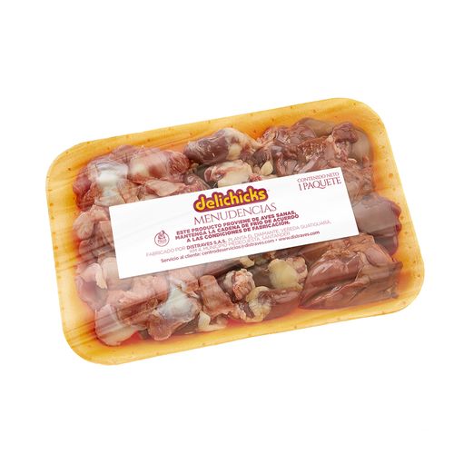 Menudencia de Pollo congelada en bandeja 500gr