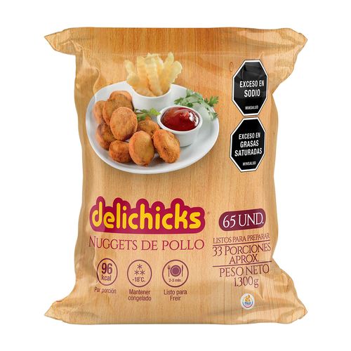 Nuggets de Pollo Apanado 1300g x 65 unds.
