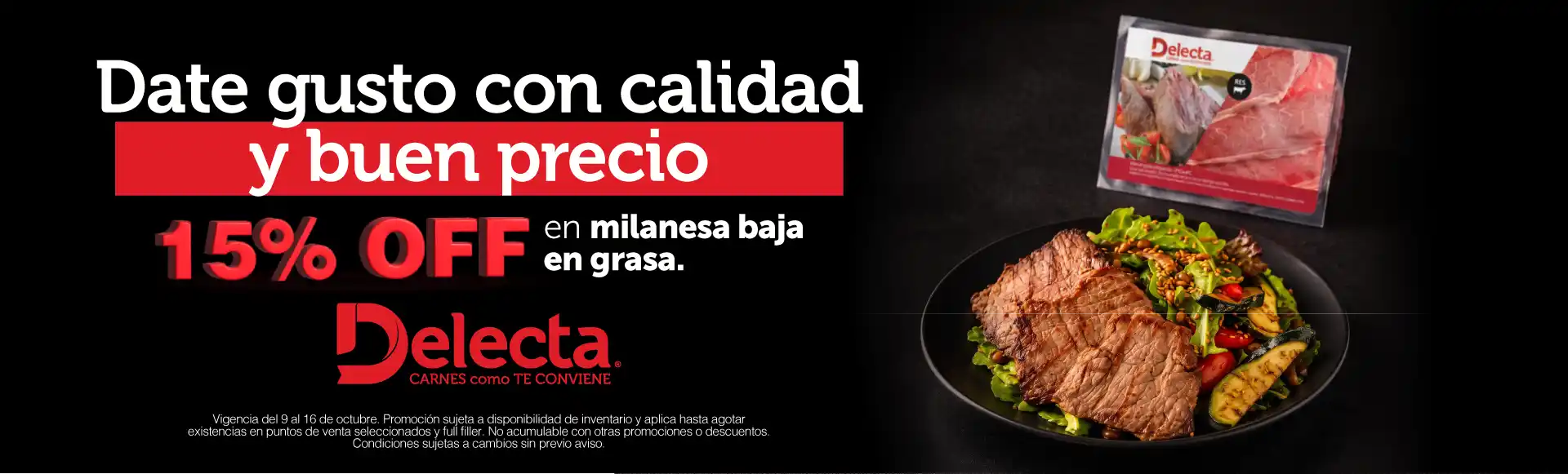 Descuento en milanesa de res